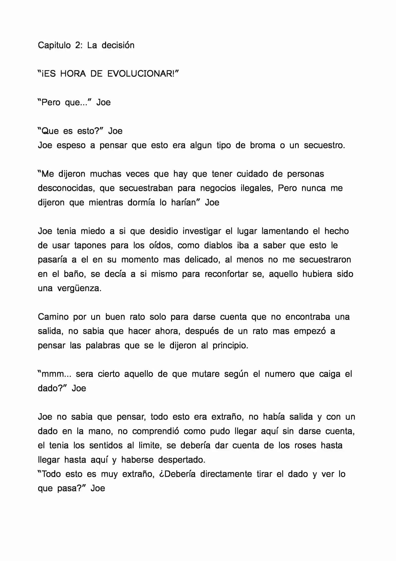 Time Of Evolution (Novela: Chapter 2 - Page 1