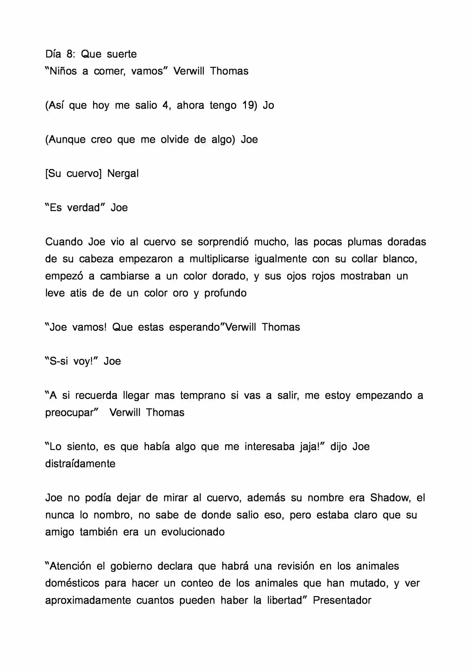 Time Of Evolution (Novela: Chapter 8 - Page 1