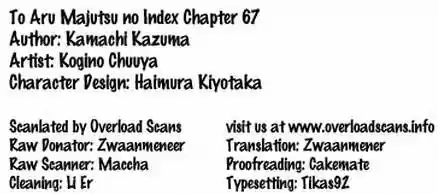 To Aru Majutsu No Index: Chapter 67 - Page 1