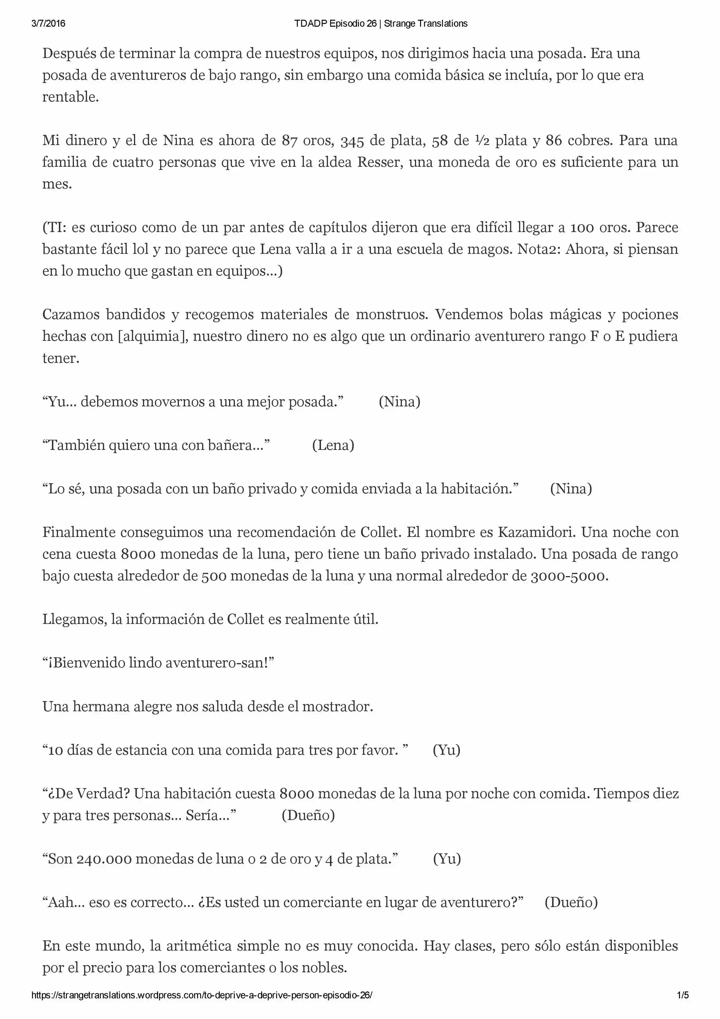 To Deprive A Deprived Person (Novela: Chapter 26 - Page 1