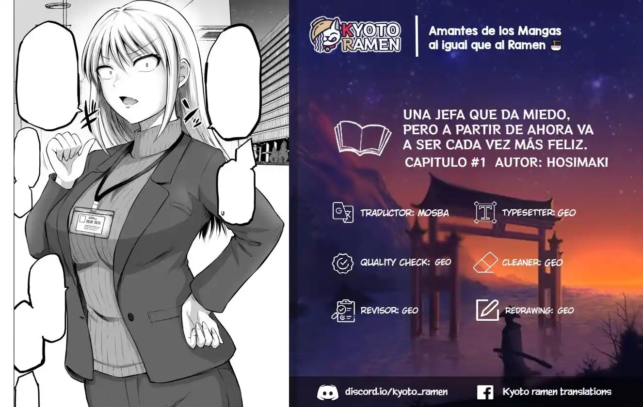 Una Jefa Que Da Miedo, Pero A Partir De Ahora Va A Ser Cada Vez Más Feliz.: Chapter 1 - Page 1