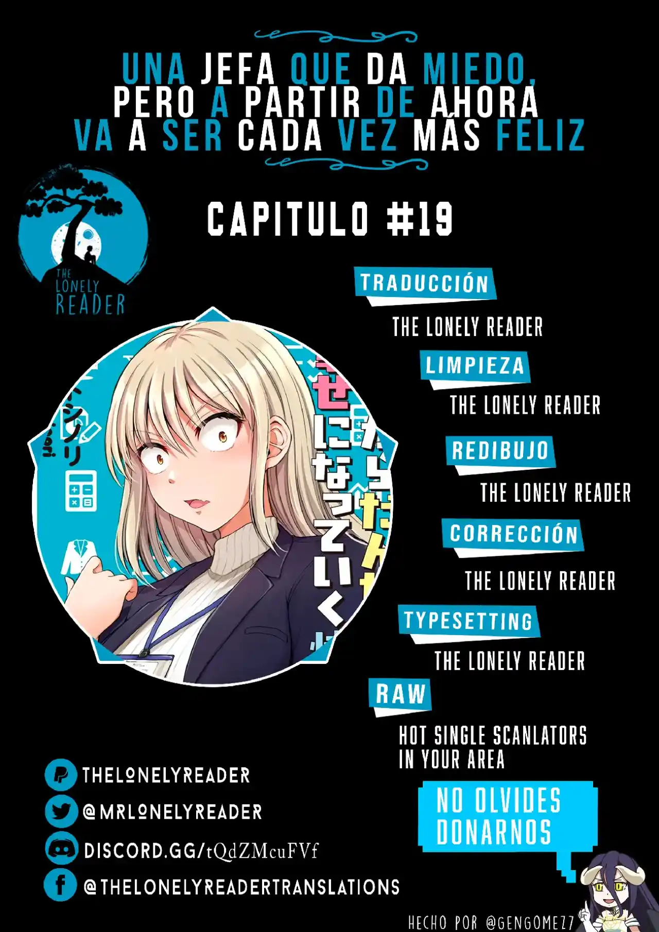 Una Jefa Que Da Miedo, Pero A Partir De Ahora Va A Ser Cada Vez Más Feliz.: Chapter 19 - Page 1