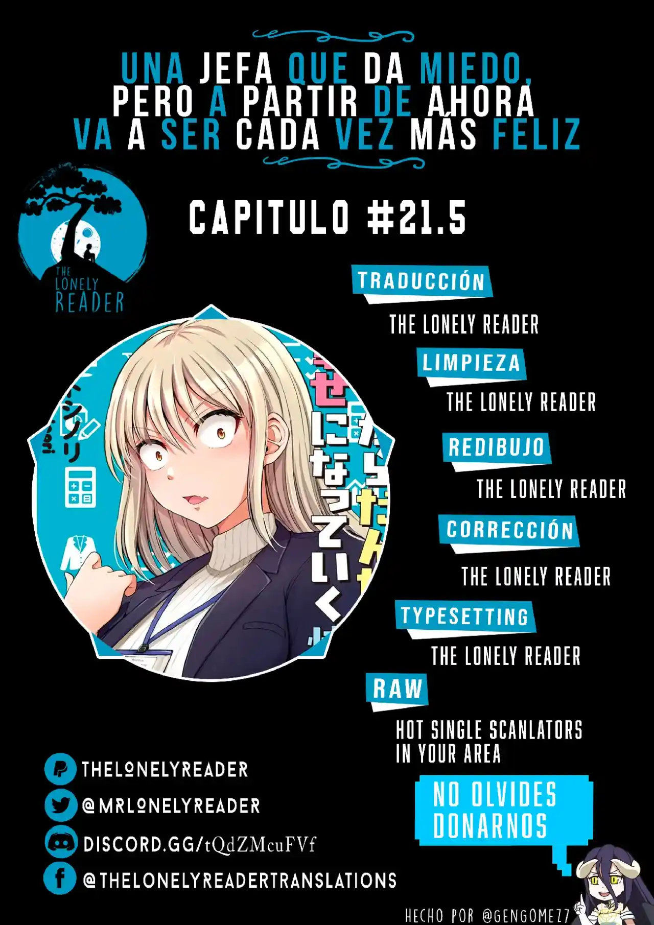 Una Jefa Que Da Miedo, Pero A Partir De Ahora Va A Ser Cada Vez Más Feliz.: Chapter 21 - Page 1