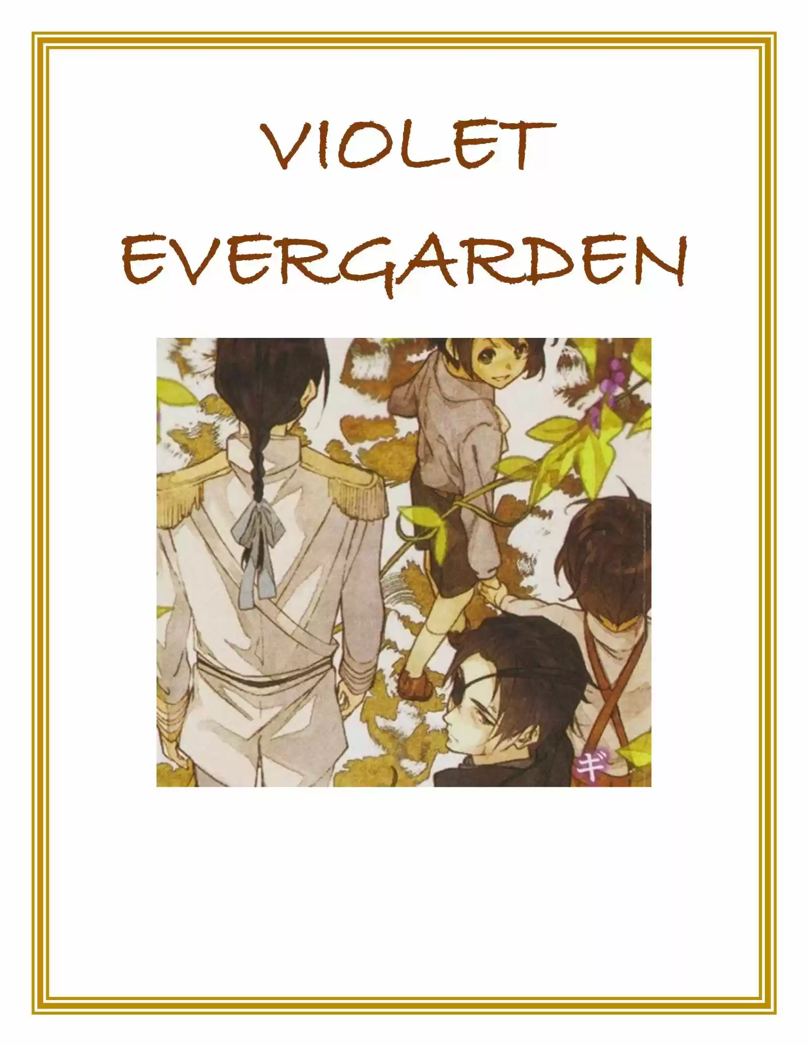 Violet Evergarden (Novela: Chapter 7 - Page 1