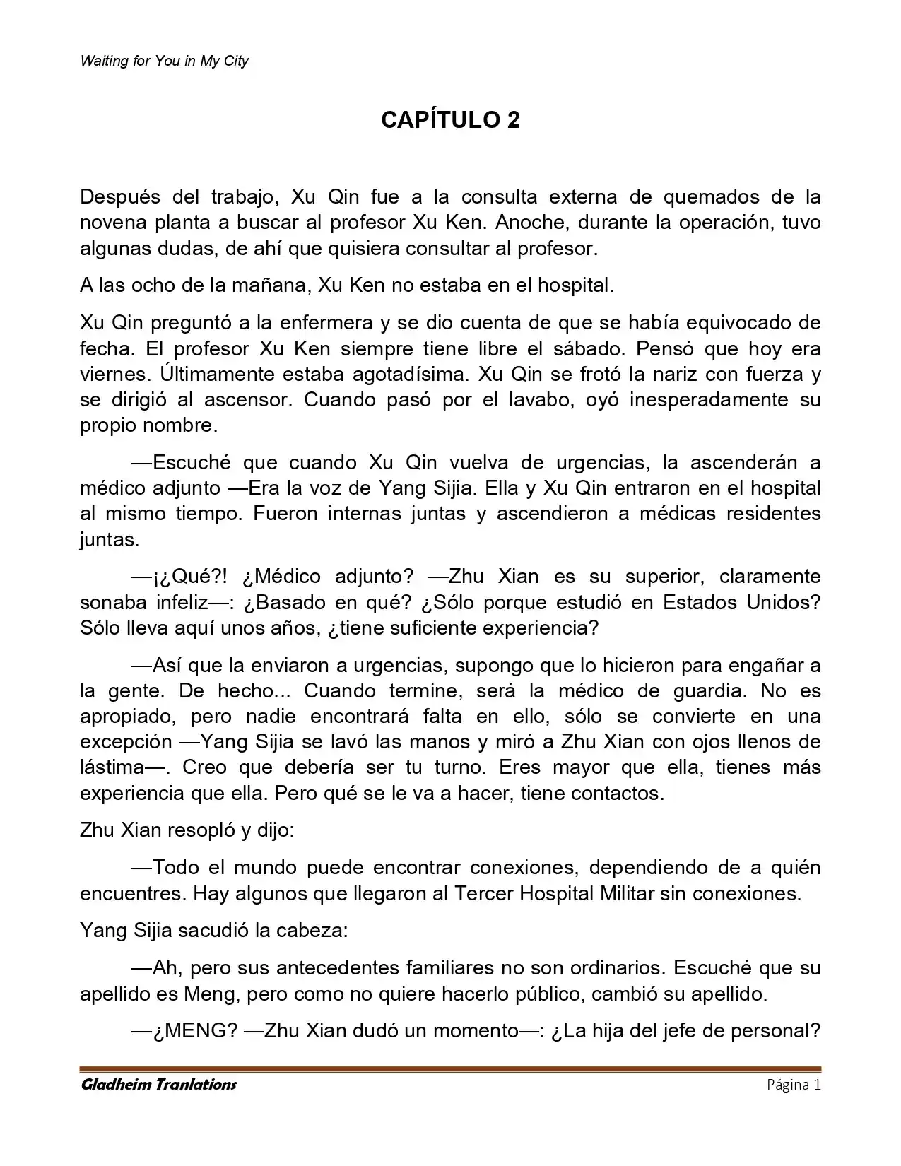 Waiting For You In My City (Novela: Chapter 2 - Page 1
