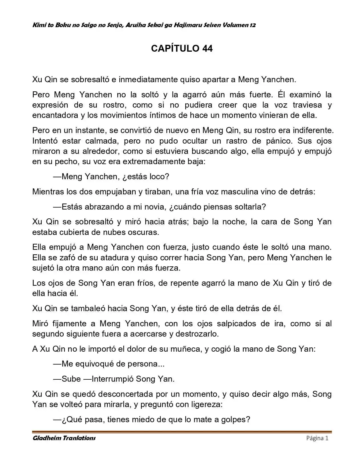 Waiting For You In My City (Novela: Chapter 44 - Page 1