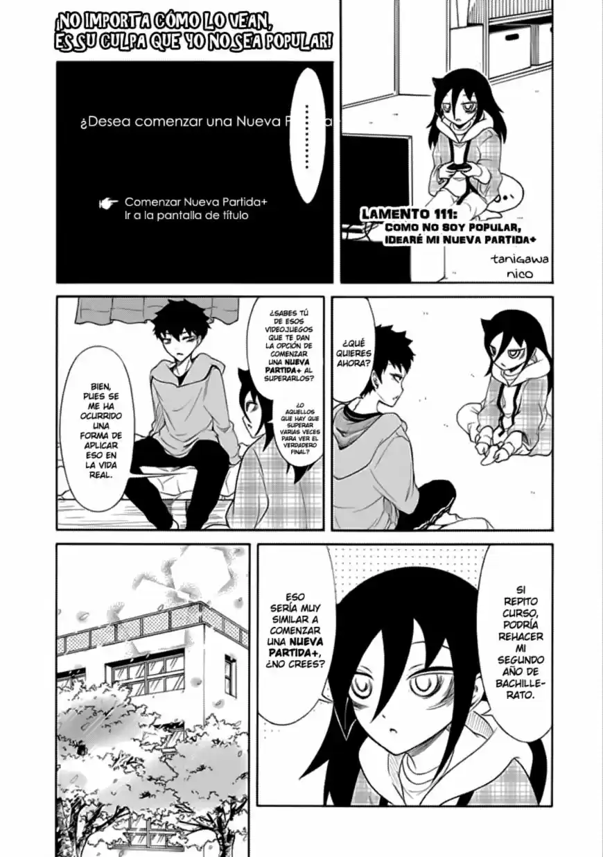 Watashi Ga Motenai No Wa Dou Kangaete Mo Omaera Ga Warui: Chapter 111 - Page 1